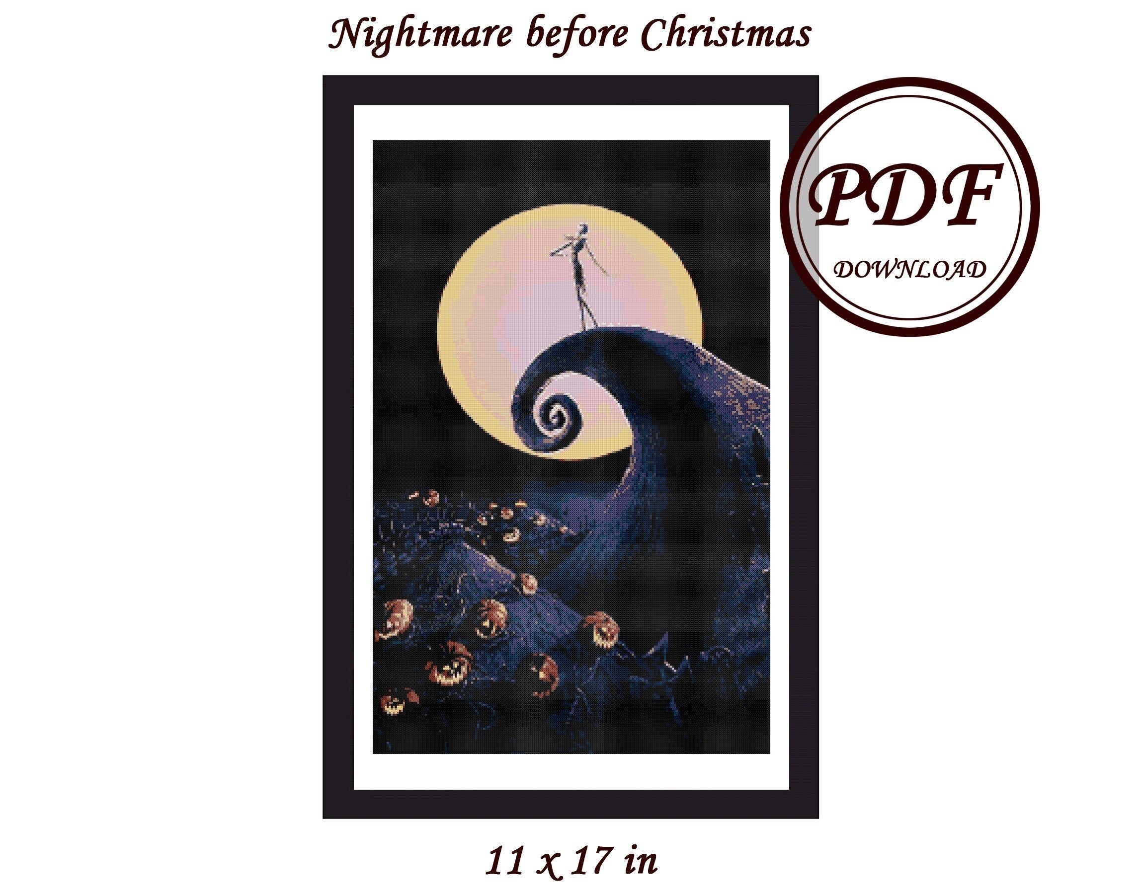 Nightmare Before Christmas / Cross Stitch PDF Pattern / - Etsy