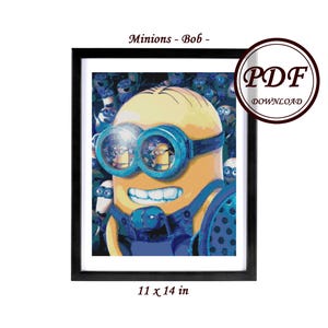 Bob Minions movie / Cross Stitch PDF Pattern / Instant Download