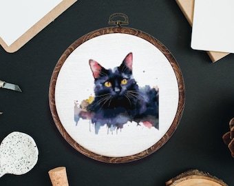 原画#3876 黒猫　雪　フィレンツェ　水彩画　ドローイング　アート　インテリア 原画#3876 黒猫 雪 フィレンツェ 水彩画 ドローイング アート