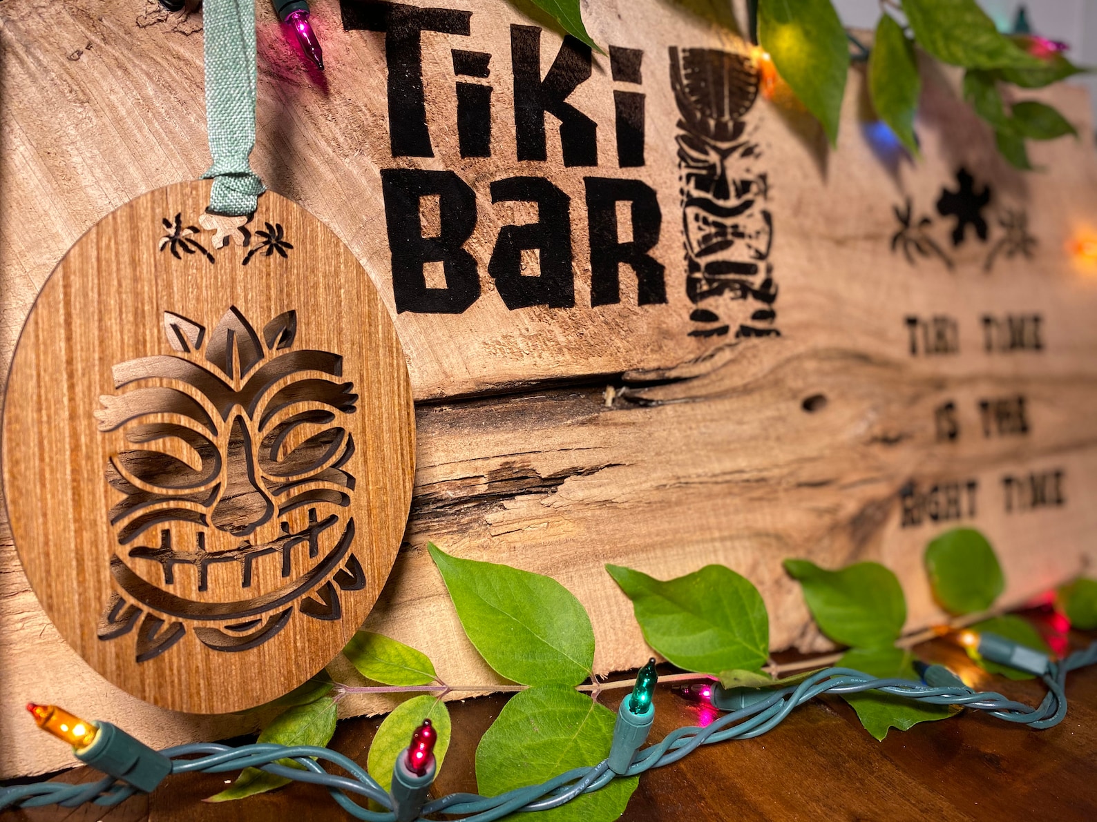 TiKi Ornament Set Mid Century Modern Ornaments Tiki Etsy