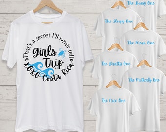 Gossip Girl Themed Traveling Tshirts | Girls Trip Digital Download | Tropical Vacation Shirt Inspo | Costa Rica Trip | SVG, PNG & PDF Files