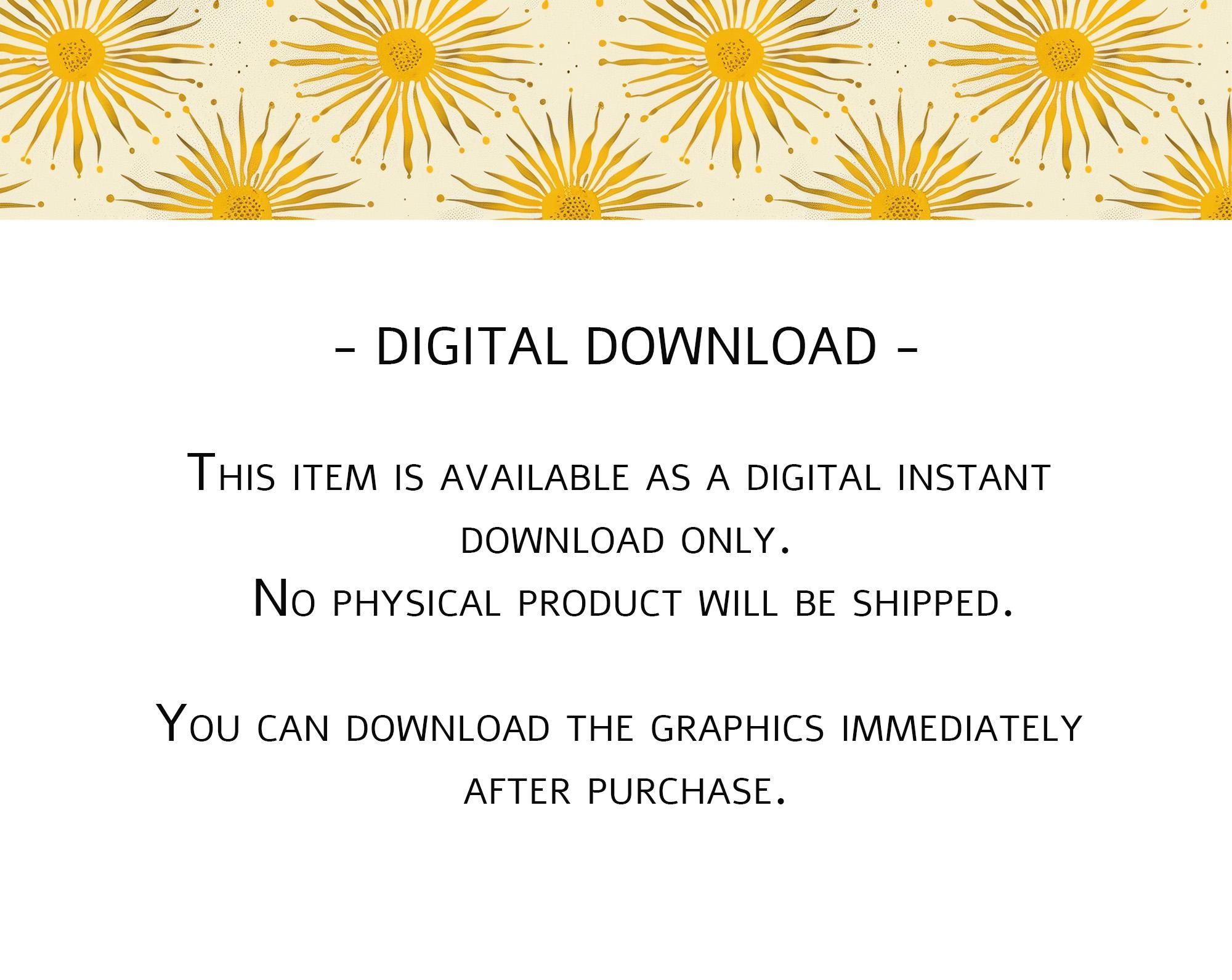 12 Seamless Sun Patterns | Sunshine Digital Paper | Instant Download ...