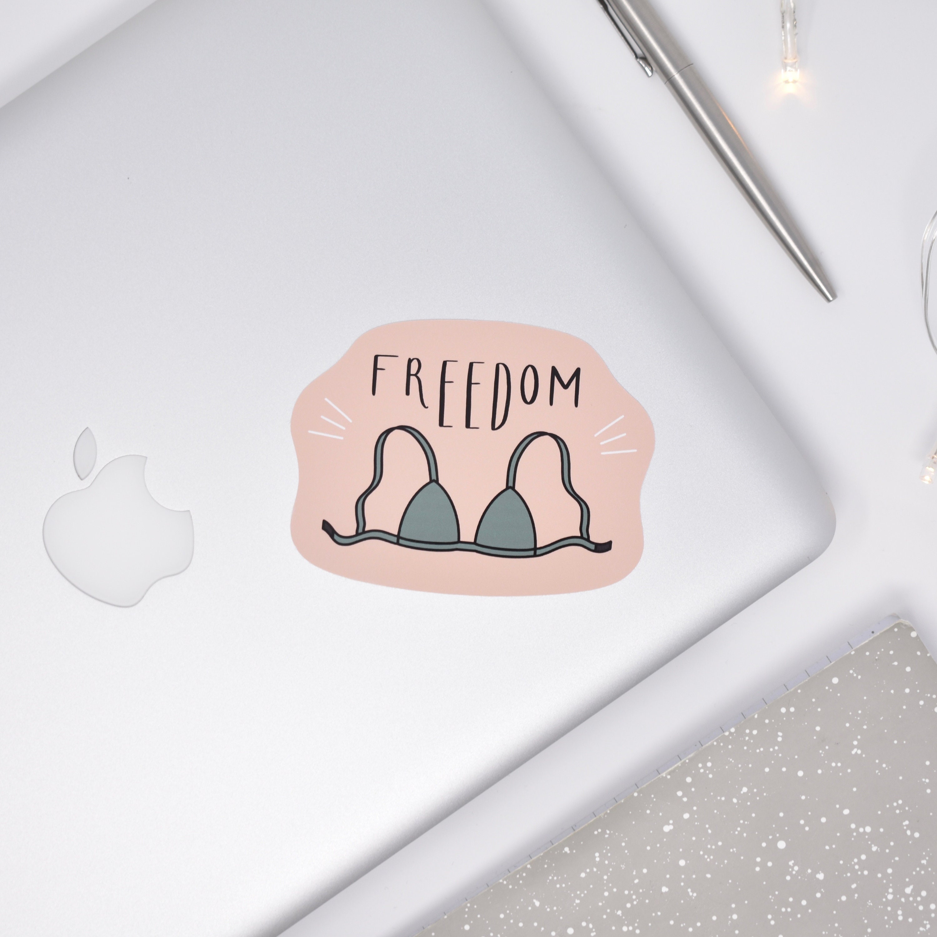 Freedom Bra Vinyl Sticker Feminist Vinyl Sticker Funny Bra Etsy