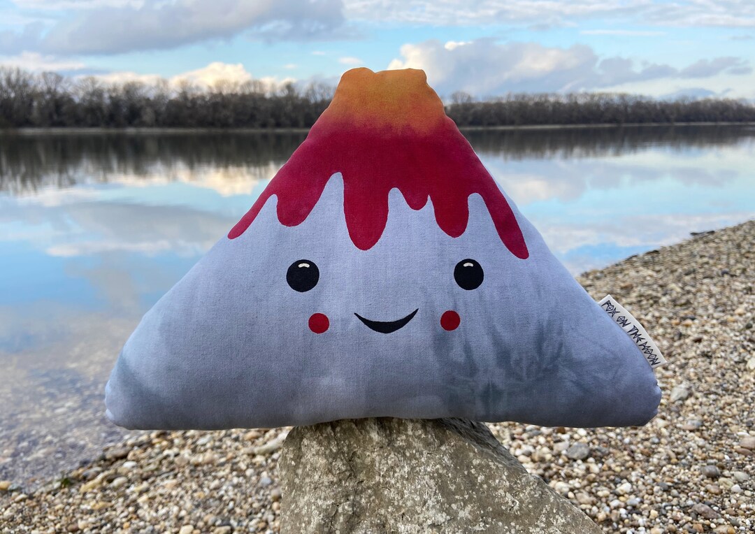 Tiny Volcano Pillow Decorative Pillow Playroom Decor Kids Etsy