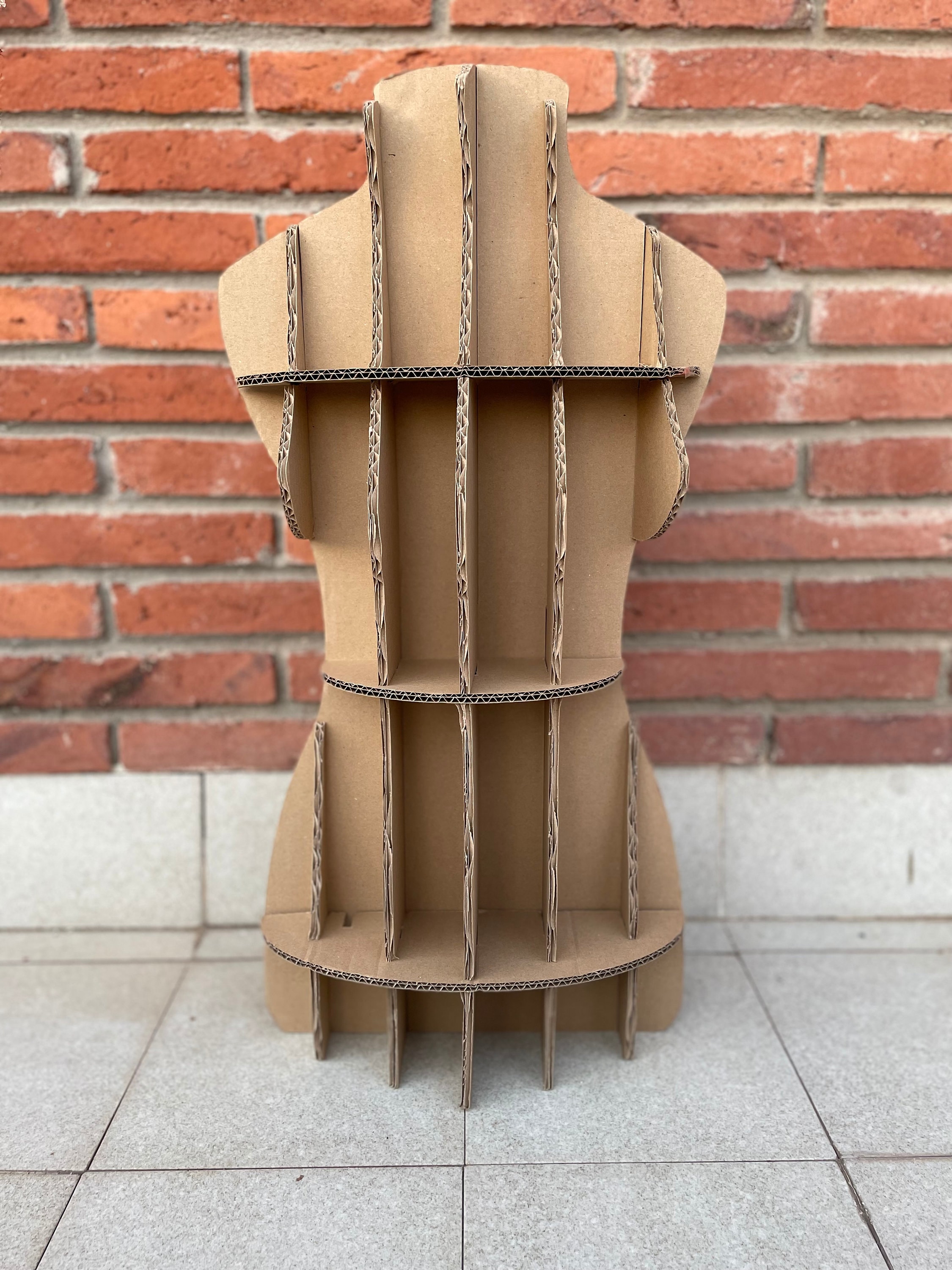 Real Size Cardboard Sewing Mannequin Body Form Dress Form Etsy