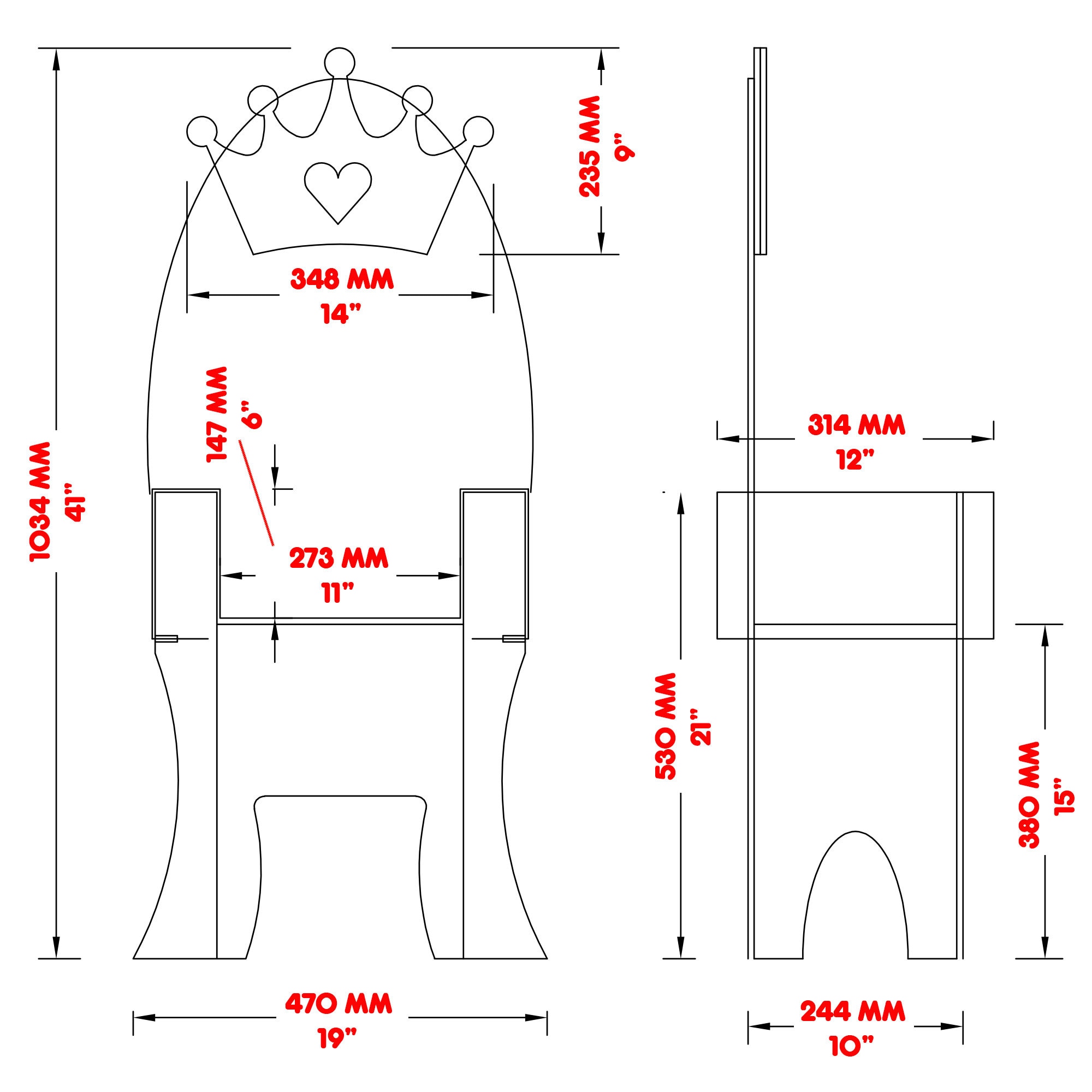 Blueprints for Cardboard Throne DIY Cardboard Toy Royal Throne Queen