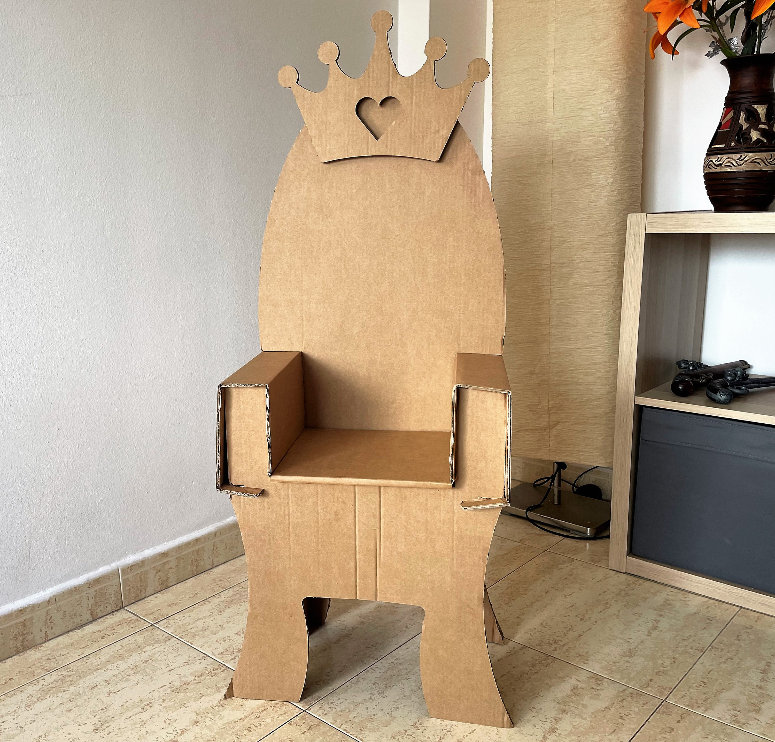 Blueprints for Cardboard Throne DIY Cardboard Toy Royal Throne Queen