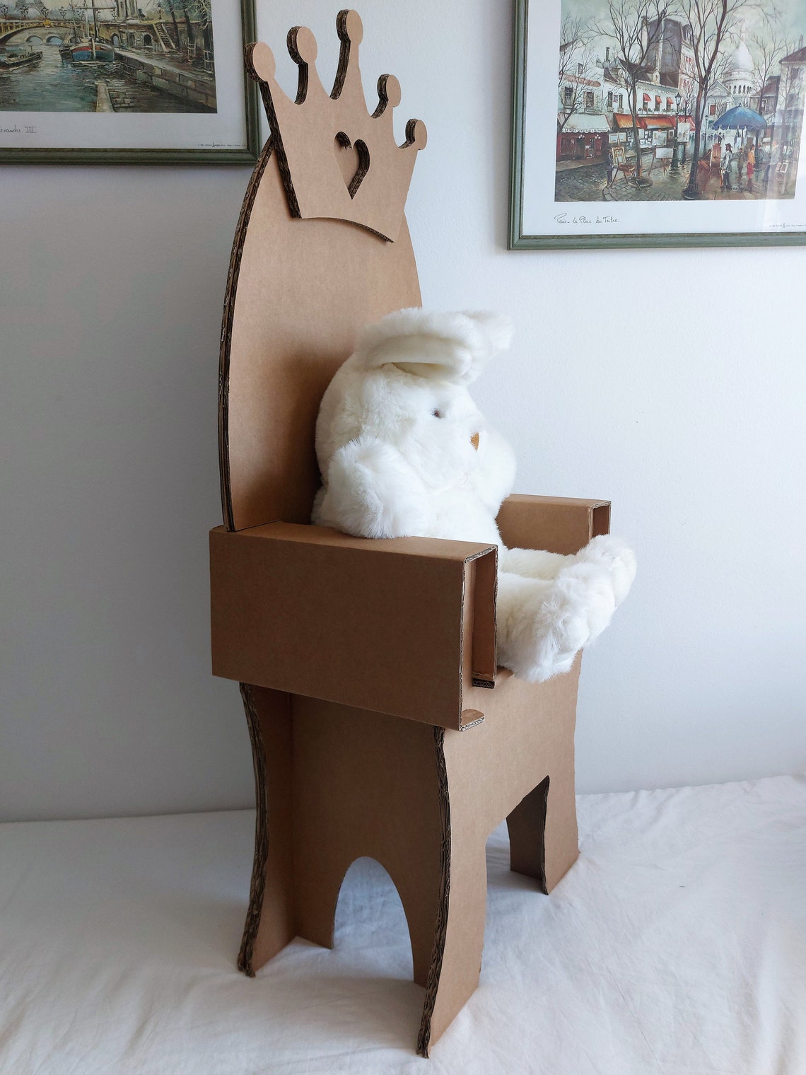 Blueprints for Cardboard Throne DIY Cardboard Toy Royal Throne Queen