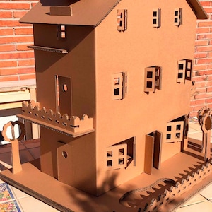 Planos para casa de muñecas Juguete de cartón Casa de muñecas de cartón