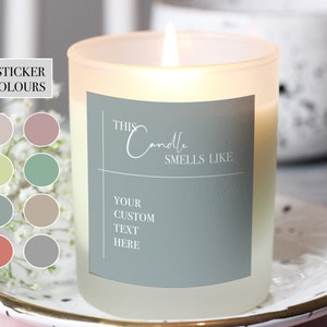This Candle Smells Like, Personalised Candle Gift, Own Custom Text On Candle, Funny Candle, Rude Candle, Custom Gift For Her | Gift For Him