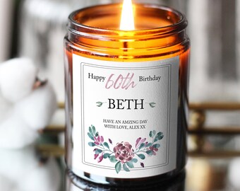 60th Birthday Candle Etsy