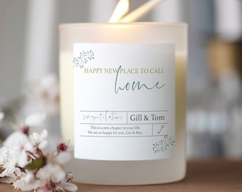 New Home Candle, Housewarming Gift, Personalised New Home Gift, First Home Gift, New House Gift Candle, Happy New Home Gift, Gift For Couple