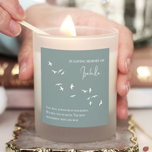 Memorial Candle For Him | Her, Bereavement Candle, In Memory Candle, Condolence Gift, Sympathy Gift, Remembrance Gift, Personalised Candle
