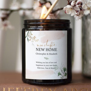 New Home Candle, Housewarming Gift, Personalised New Family Home Gift, First Home Candle Gift, Couple Gift, Congratulations New House Gift