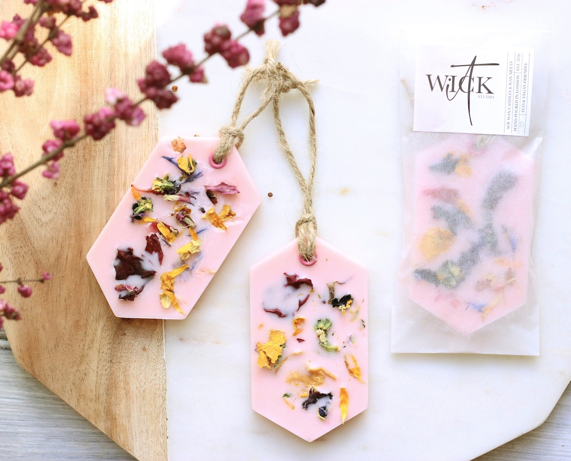 Soy Wax Wardrobe Fresheners Air Fresheners Hanging Fragrance Etsy UK