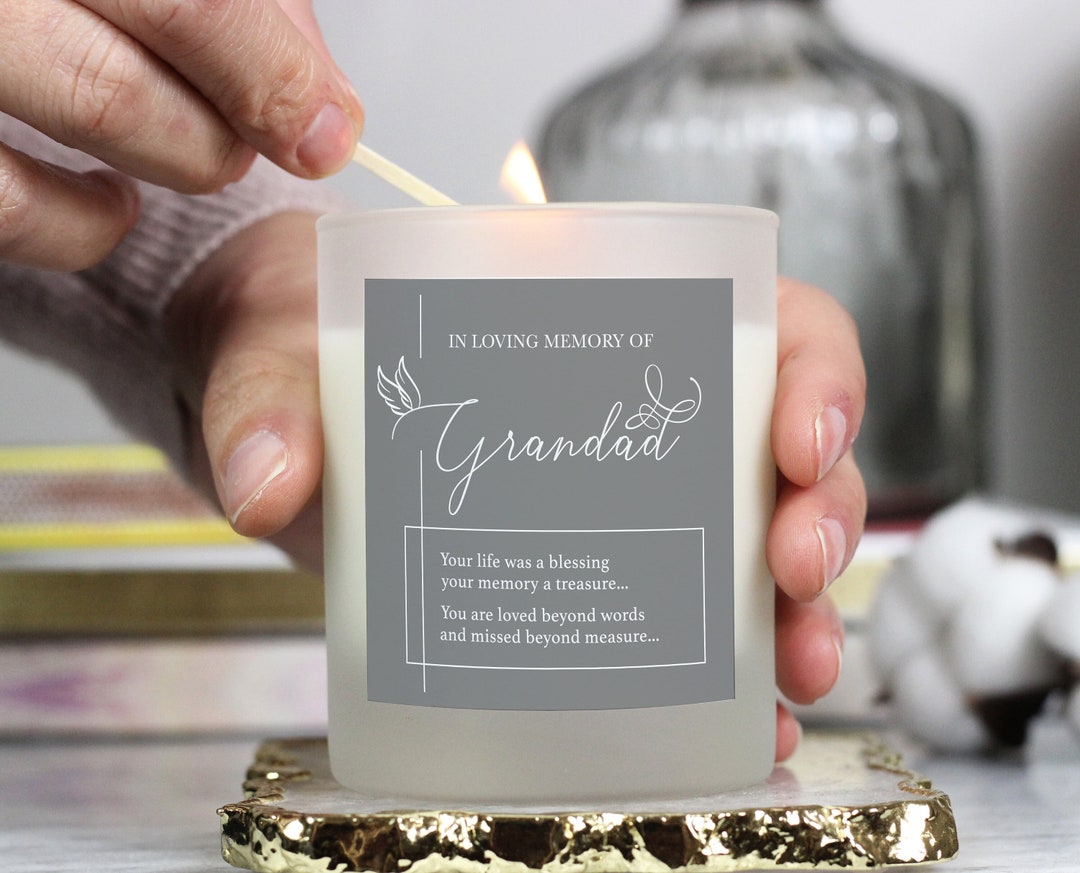 Grandad Remembrance Candle, in Memory of Grandad Candle, Memorial