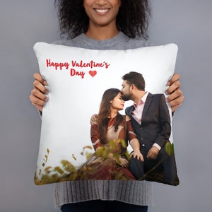Personalized Valentines Gift, Custom Photo Pillow, Gift for her, Couple Gift, Custom Birthday Gift, Custom Cushion Cover, Custom Pillow Case