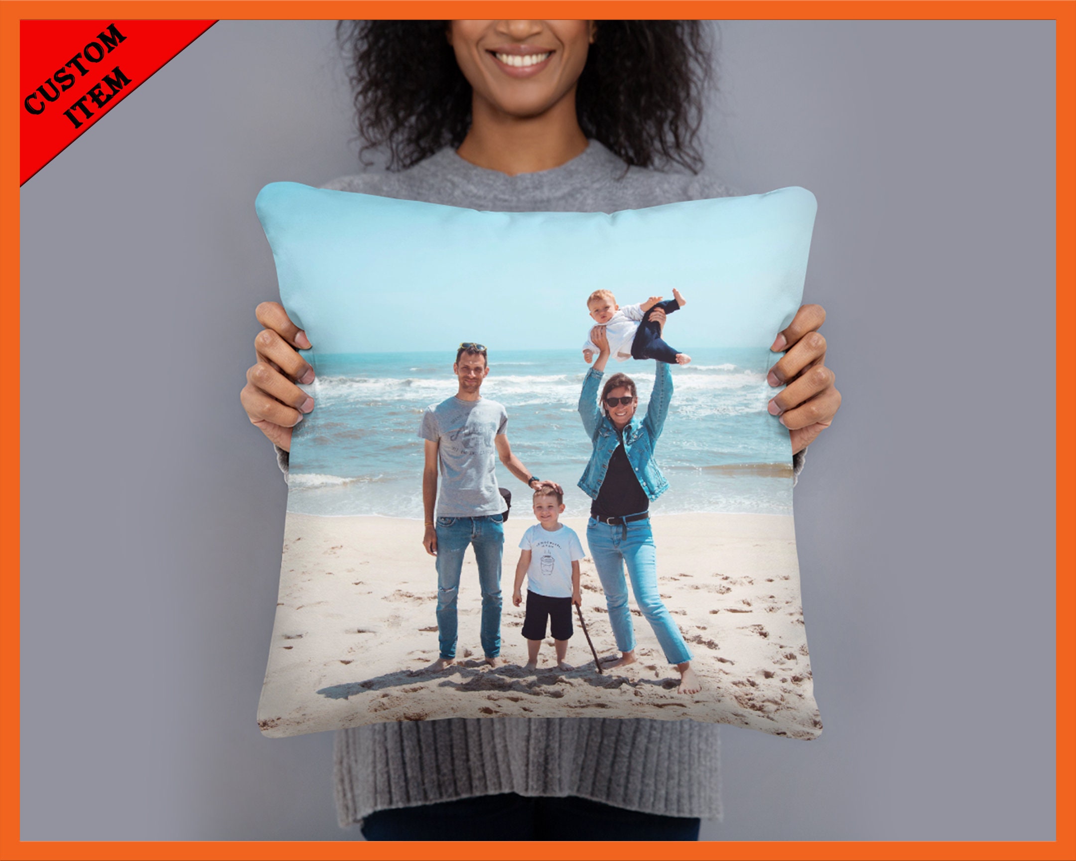 Custom Photo Pillow Custom Family Pillow Personalized Etsy UK