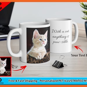 Custom Dog Mug as pet gift for him, Cartoon My Pet Mug, Custom Pet Portrait Mug, Personalized Pet Portrait handmade mugs as gift for her.