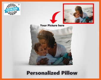 Custom Photo Pillow Cover, Mother's Day Gift
