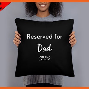 Funny Dad Pillow, Dads Chair Pillow, Custom Grandparents Pillow, Fathers Day Gift, Personalized Cushion, custom cushions, home decor for dad
