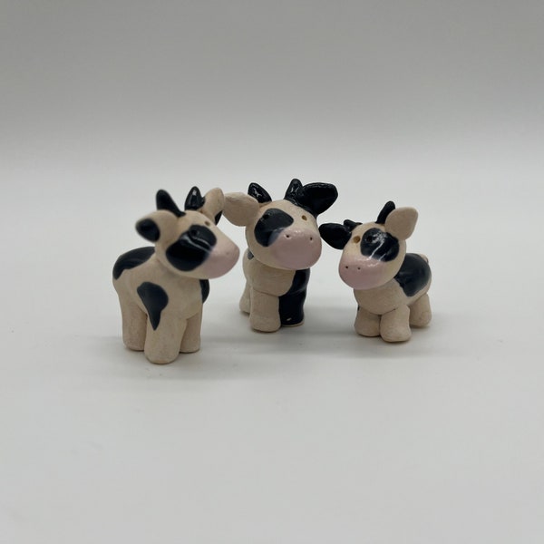 Small Ceramic Cow Figure