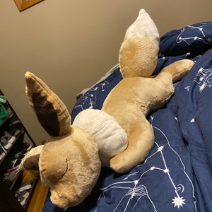 Eevee Sleeping Plush Sewing Pattern