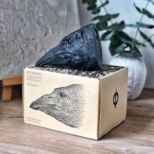 Corvus VII Wall Mounted Crow Sculpture Limited Edition