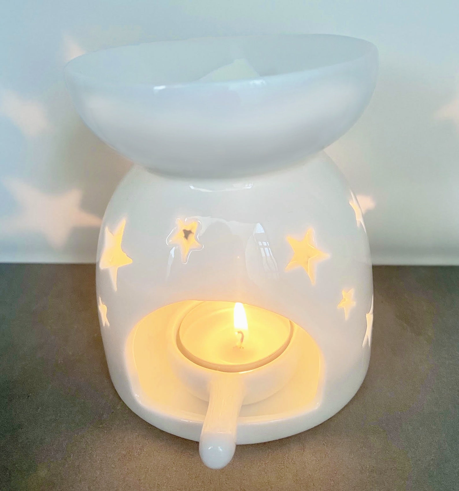 Starlight Ceramic Wax Melt Warmer Oil Diffuser 7 Tea Etsy