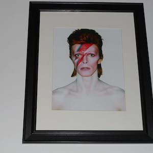 David Bowie Album Cover Poster Aladdin Sane Tracklist Poster No Framed