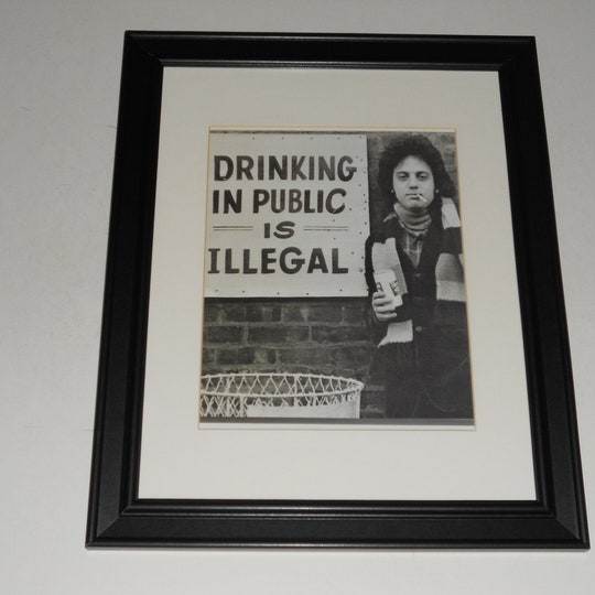 Billy Joel "Drinking in Public" Poster