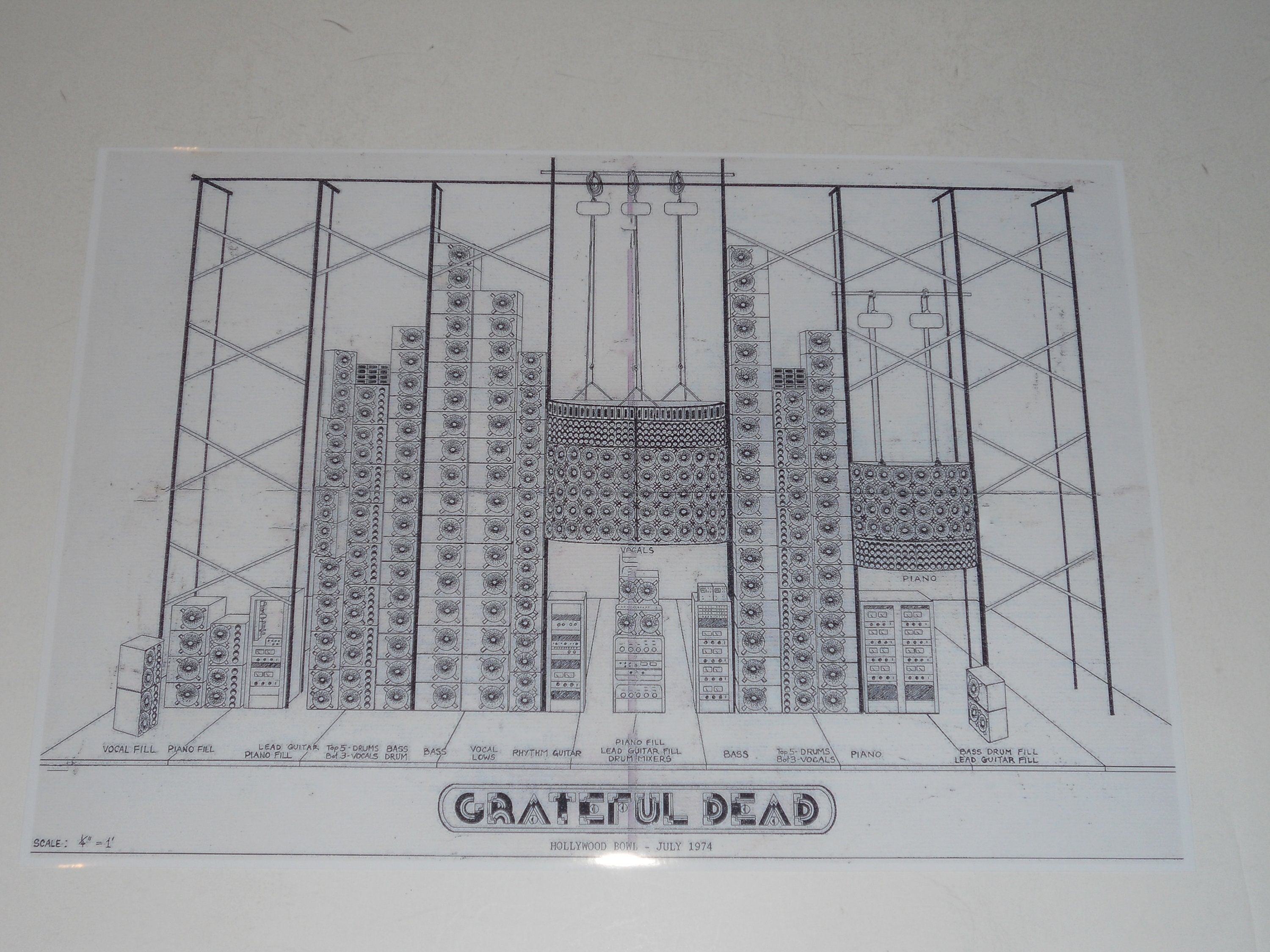 Grateful Dead 1974 Hollywood Bowl California wall of Etsy