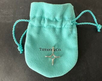 TIFFANY & Co. Vintage Plata de Ley Elsa Peretti INFINITY CROSS 1.88g