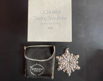 GORHAM Sterling SILVER 1 oz Vintage 1971 SNOWFLAKE Limited Edition