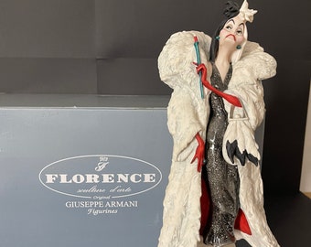 Florence Giuseppe Armani Figurine Cruella De Vill Walt  Disney 1776C