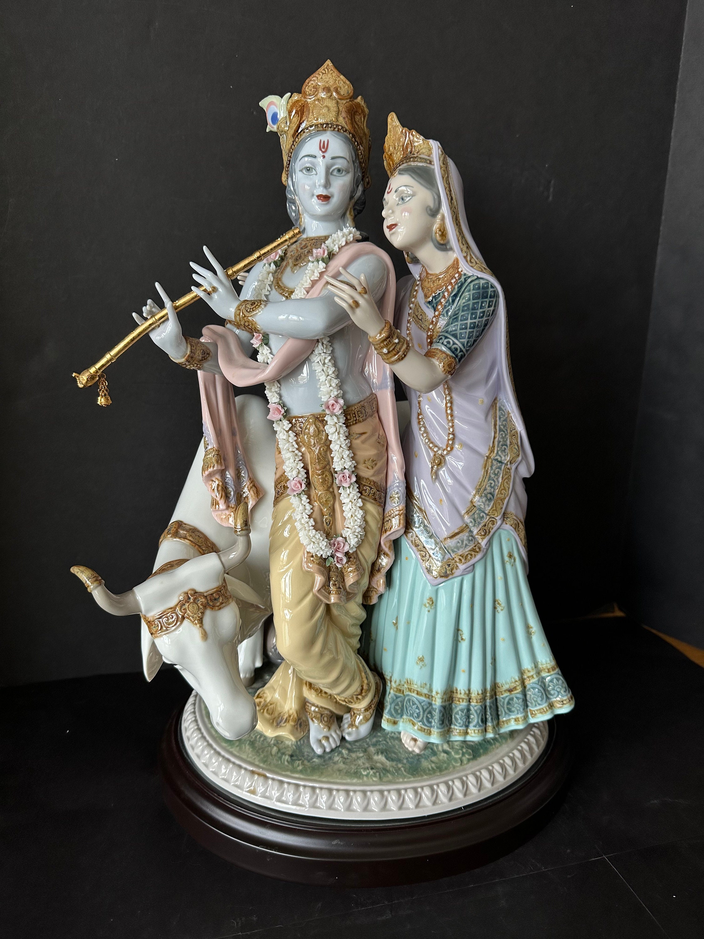LLADRO Vintage Retired Limited Edition 947/3000 RADHA KRISHNA