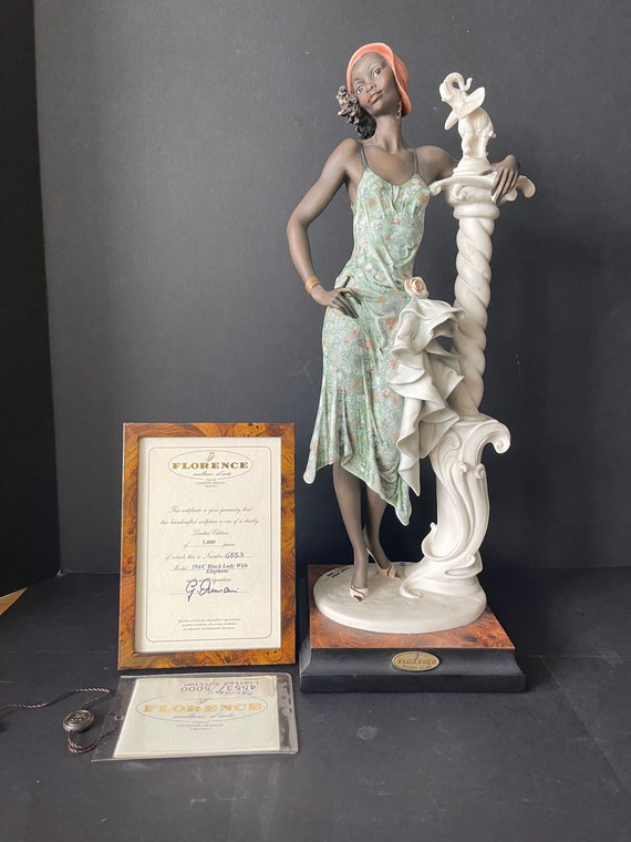 Florence Giuseppe Armani Rare Figurine Limited Edition BLACK Florence Giuseppe Armani Rare Figurine Limited Edition BLACK