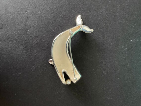 TIFFANY & CO. Vintage  Sterling SILVER  Whale Wit… - image 4