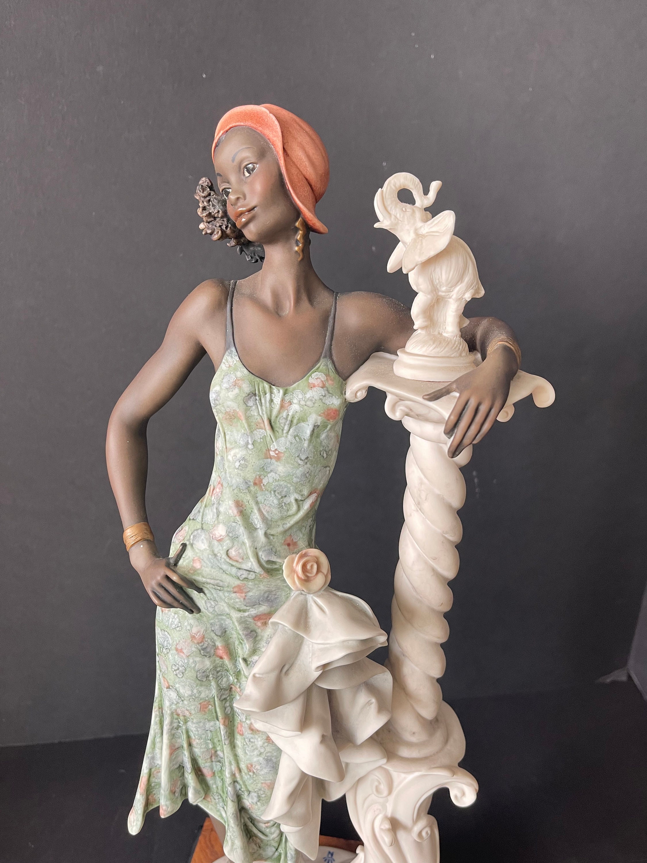 Florence Giuseppe Armani Rare Figurine Limited Edition BLACK Florence Giuseppe Armani Rare Figurine Limited Edition BLACK