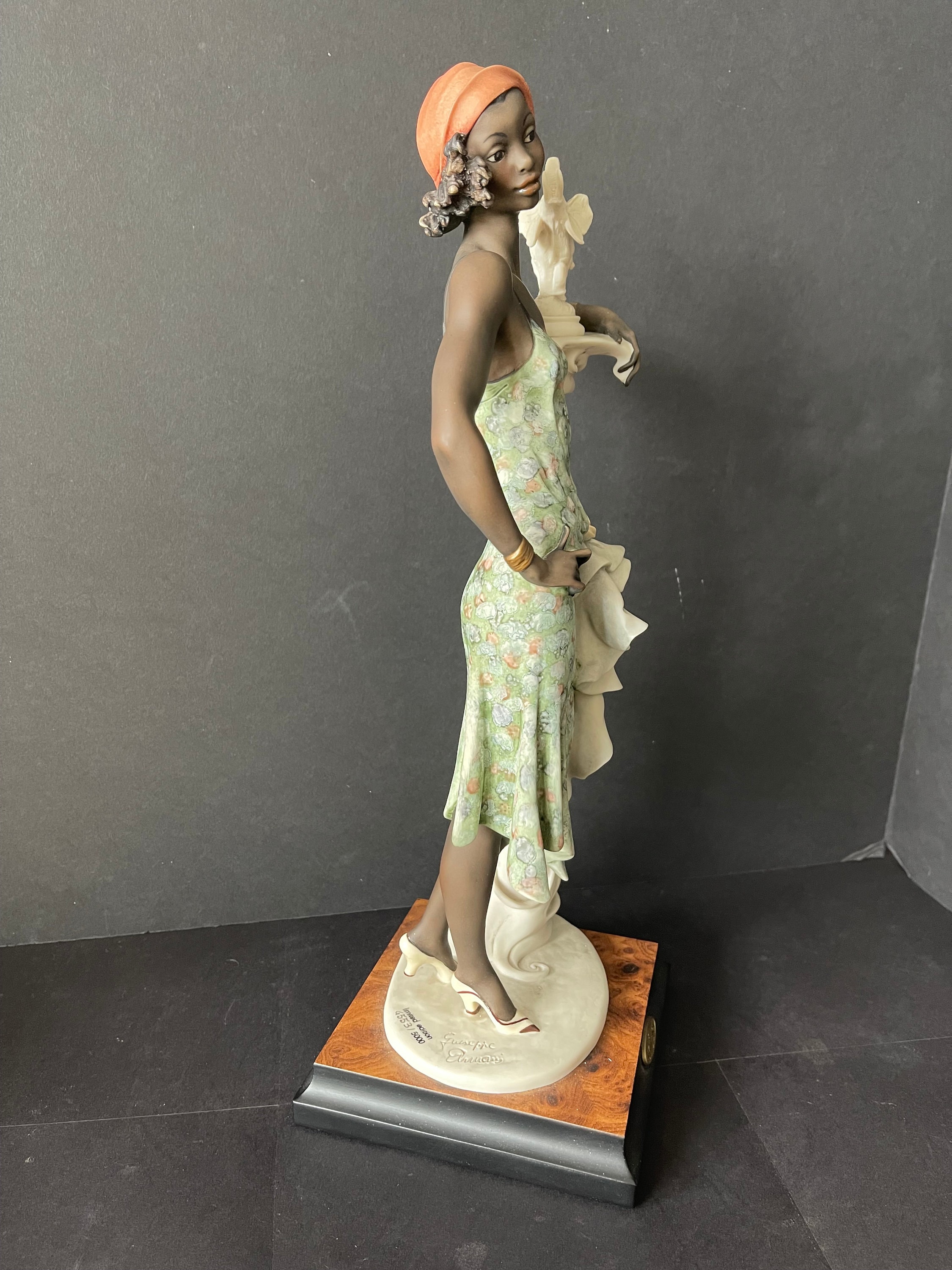 Florence Giuseppe Armani Rare Figurine Limited Edition BLACK LADY