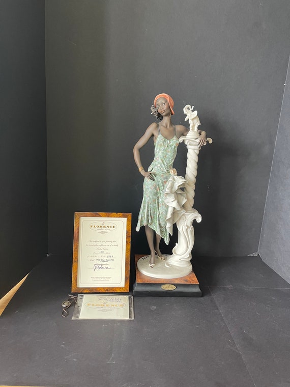 Florence Giuseppe Armani Rare Figurine Limited Edition BLACK LADY