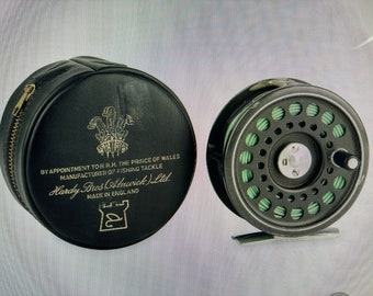 Vintage HARDY BROS.,  Cased The Prince 7/8" Fly Fishing REEL 3 1/4"  Diameter  Mechanically Functioning