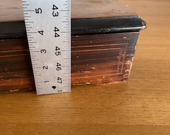 アンティーク 1800年頃 スイス製 11 1/2インチ オルゴール 木製ケース