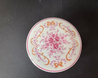 Vintage Royal de LIMOGES Trinket Box con motivo FLOREALE