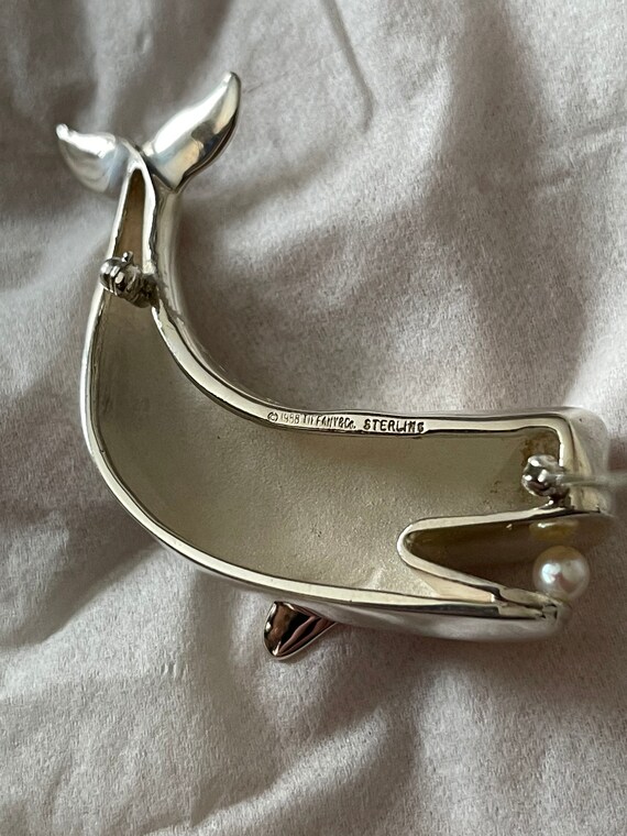 TIFFANY & CO. Vintage  Sterling SILVER  Whale Wit… - image 6