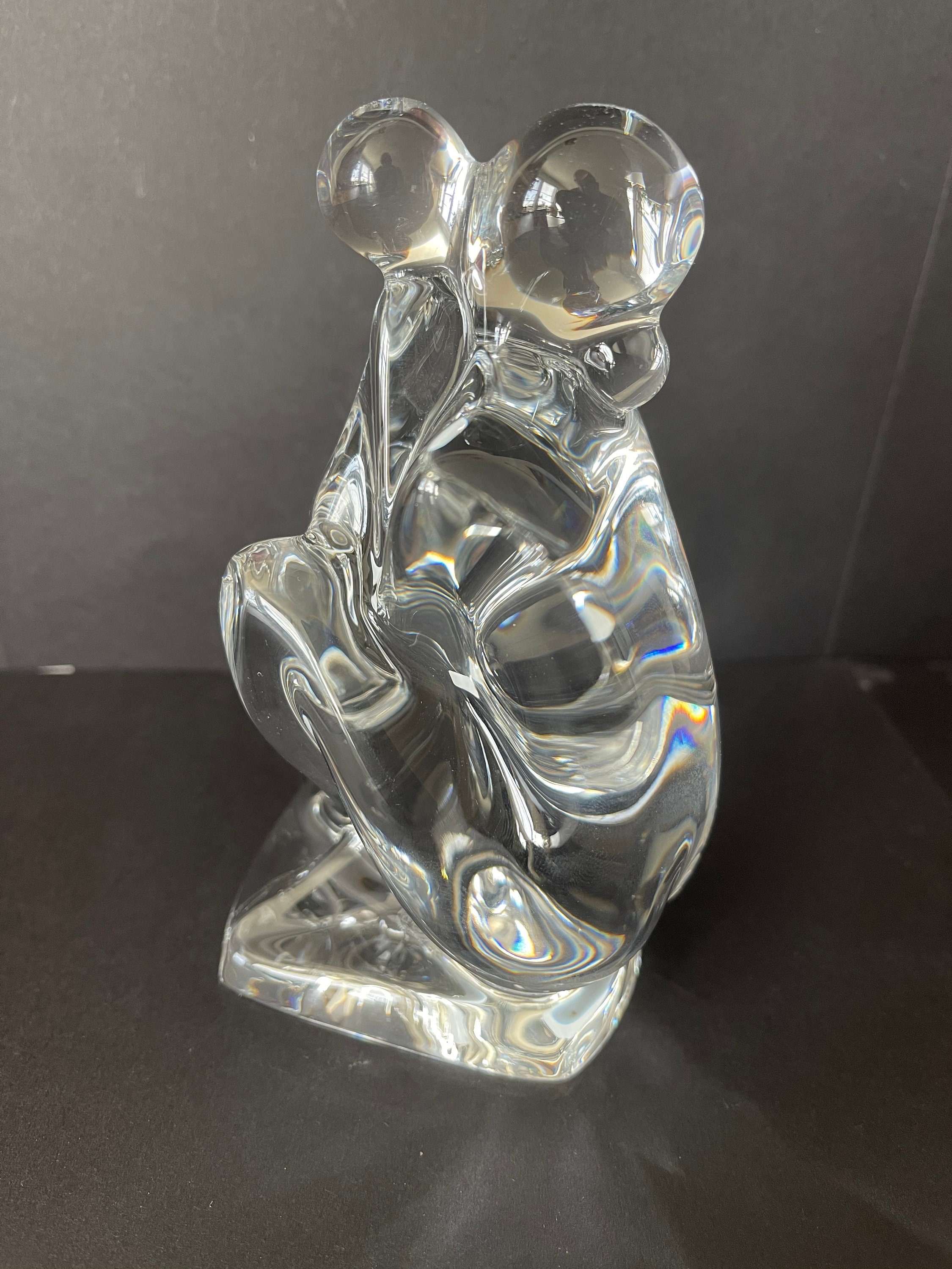 BACCARAT Christal Glass Tenderness Nude MOTHER and CHILD Figurine New