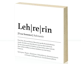 Abschiedsgeschenk Lehrerin Etsy