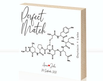 Personalisiertes Holzschild Chemie der Liebe Perfect Match Etsy.de