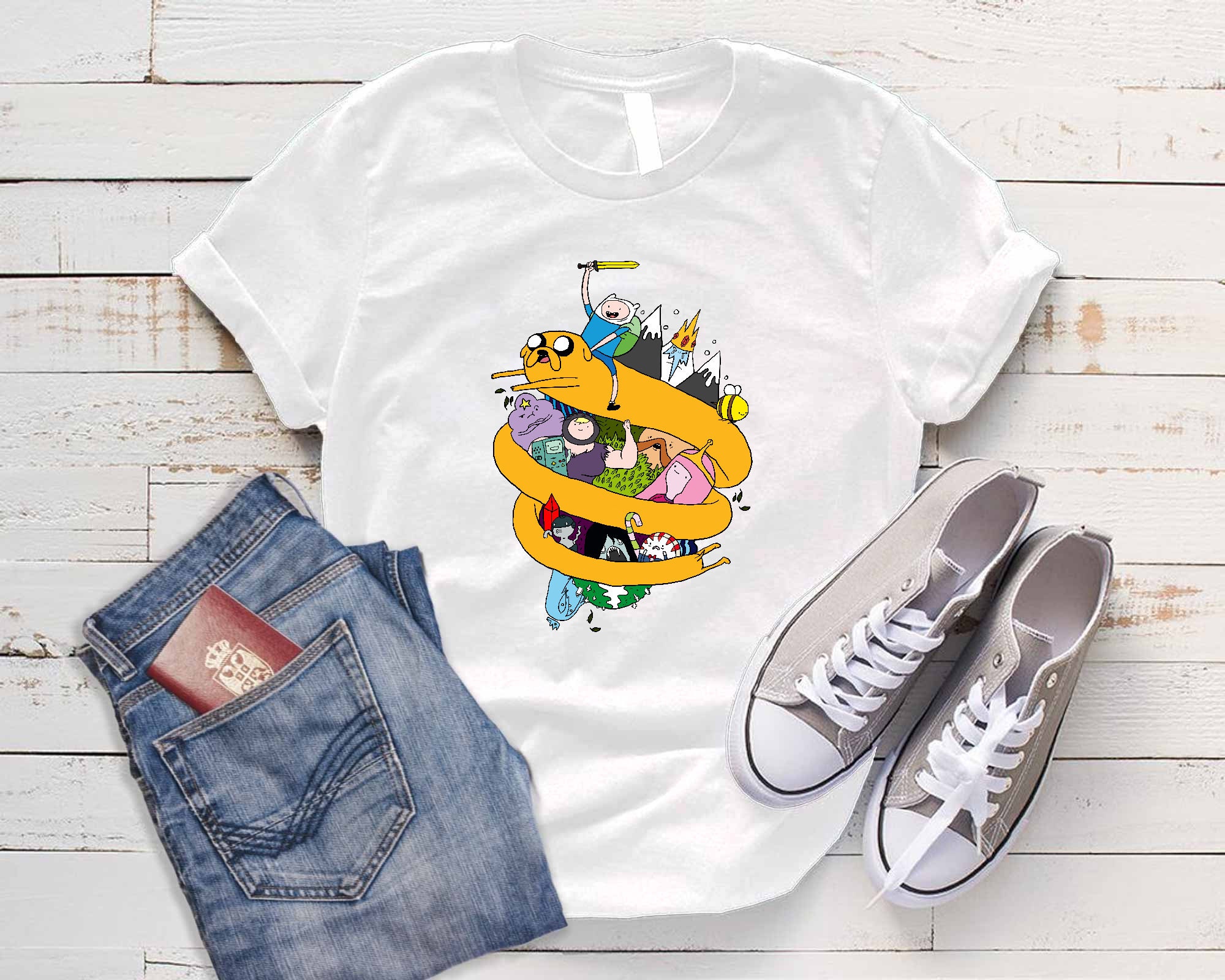 Adventure Time Classic TShirt Adventure Time Characters Etsy