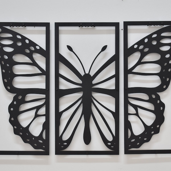 Metal Butterfly Wall Art Etsy